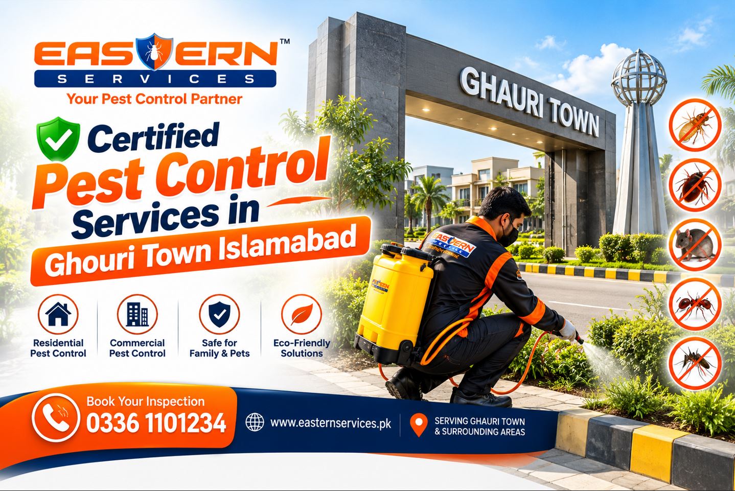 Certified Pest Control in Ghouri Town